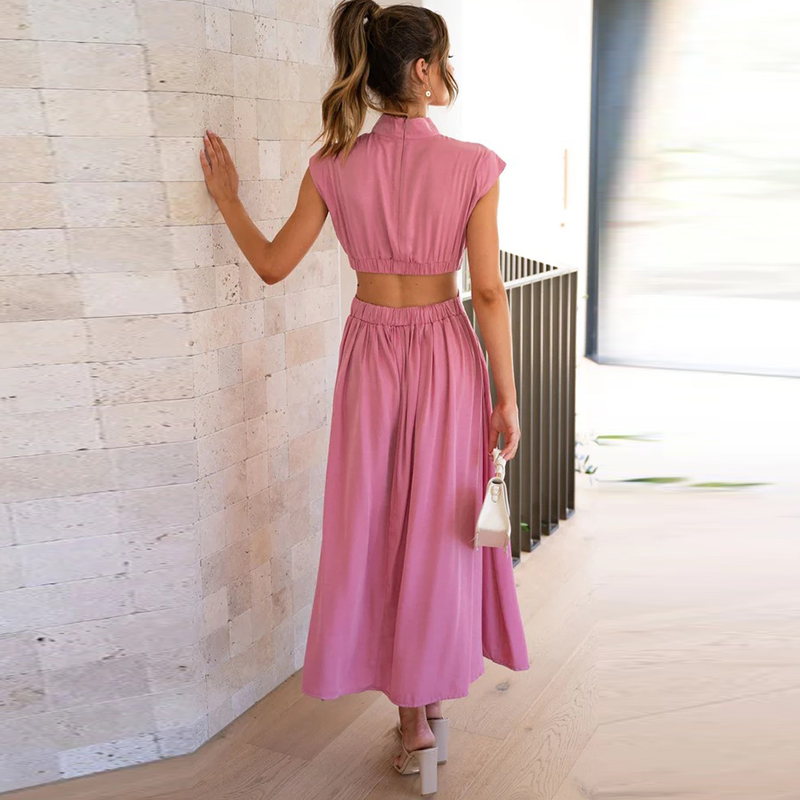 Amira | Flowing Cut-Out Midi Dress