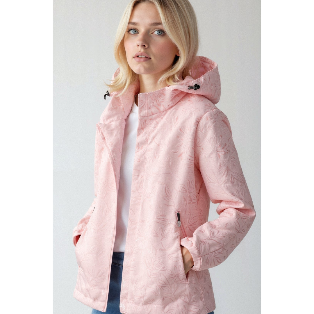 Madeleine | Hooded Windbreaker Jacket With Zipper for Women