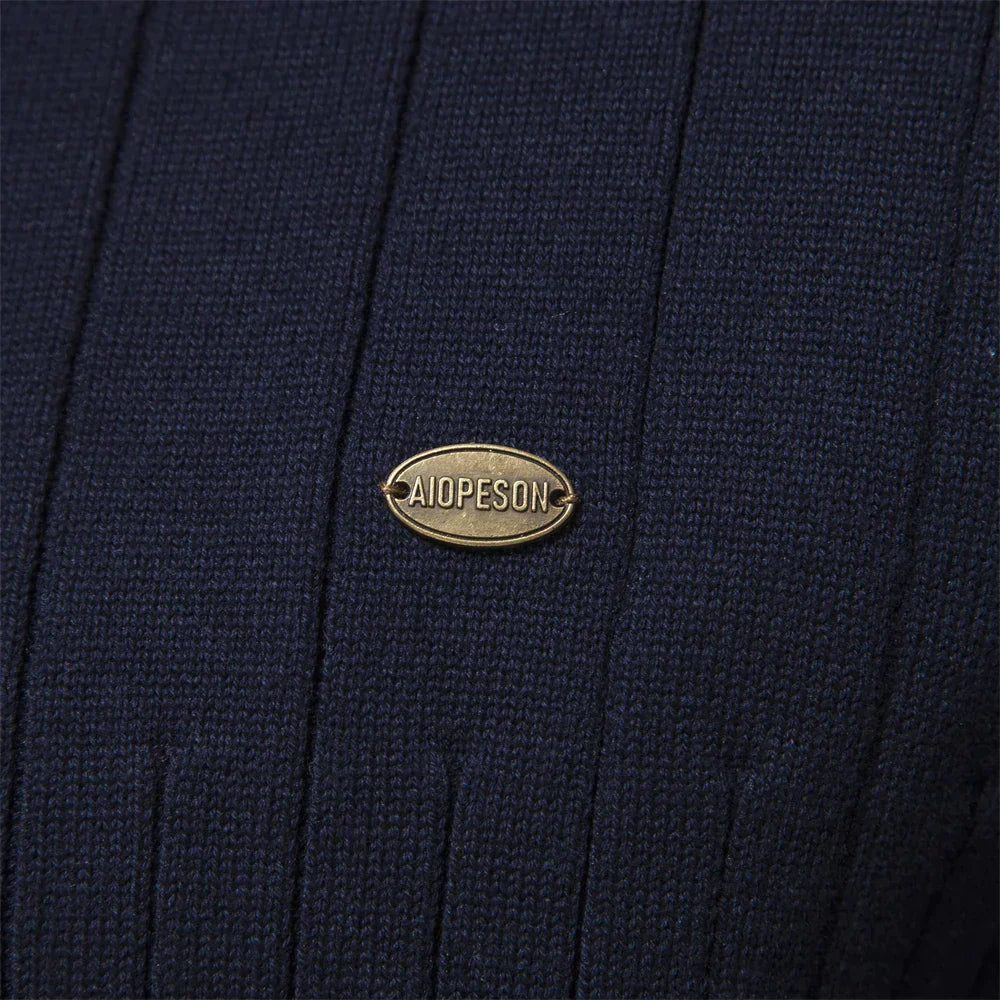 Men's Warm Knitted Sweater | Zipper