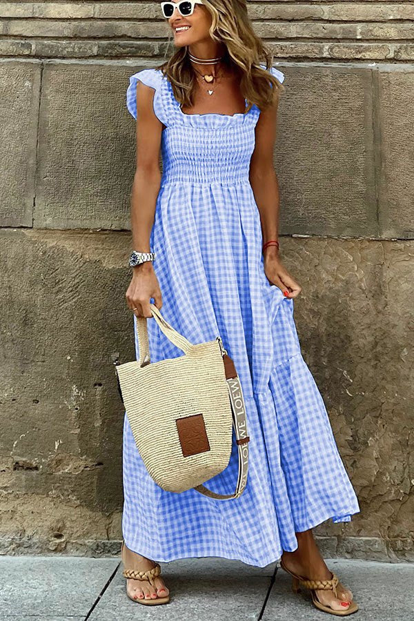 Liora | Relaxed Smocked Maxi Dress