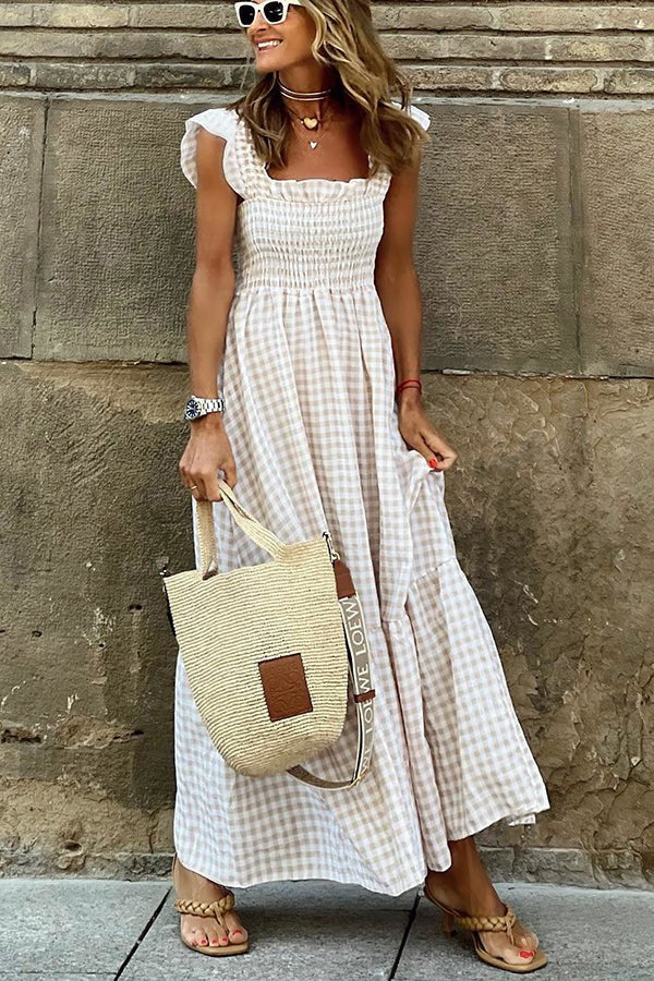 Liora | Relaxed Smocked Maxi Dress