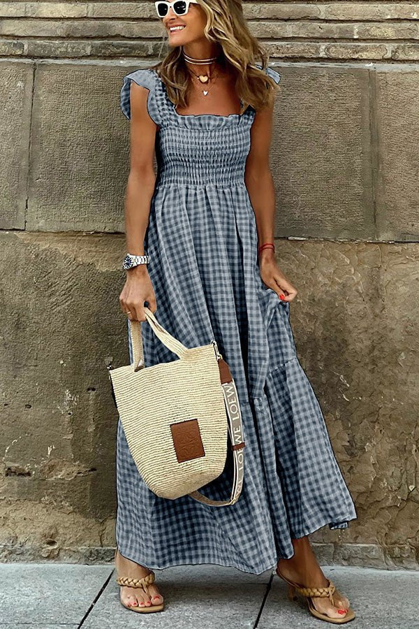 Liora | Relaxed Smocked Maxi Dress