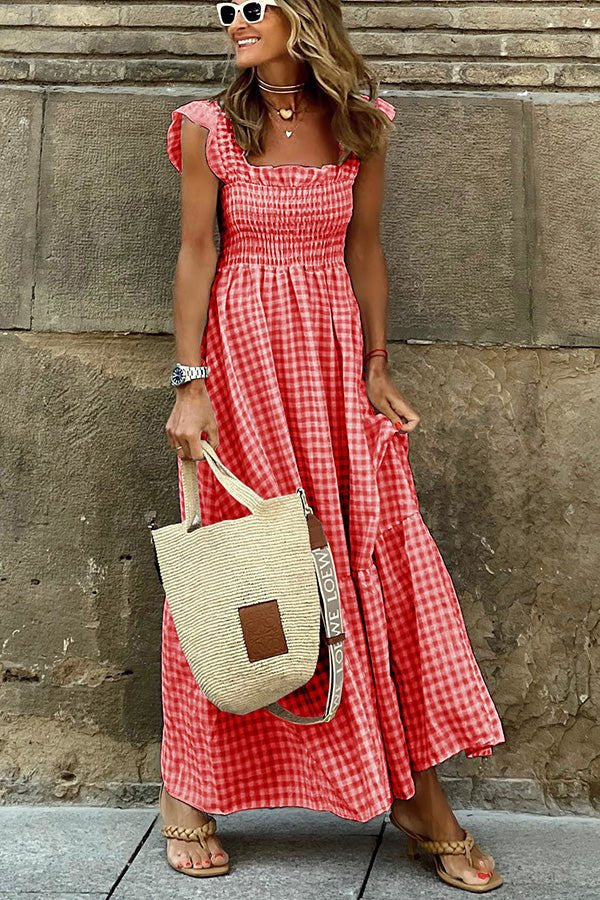 Liora | Relaxed Smocked Maxi Dress