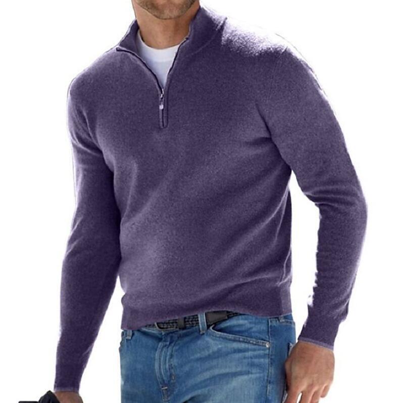Men's Half Zip Sweater | Knitted
