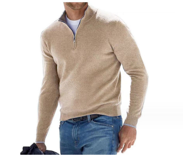 Men's Half Zip Sweater | Knitted