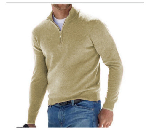 Men's Half Zip Sweater | Knitted