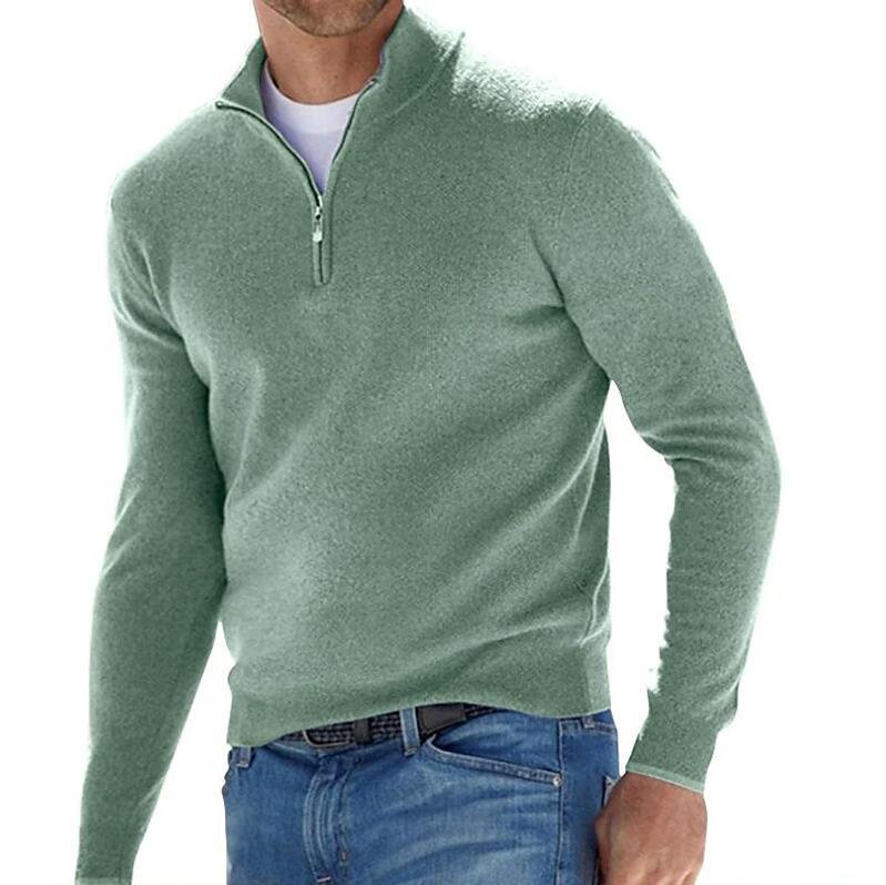 Men's Half Zip Sweater | Knitted