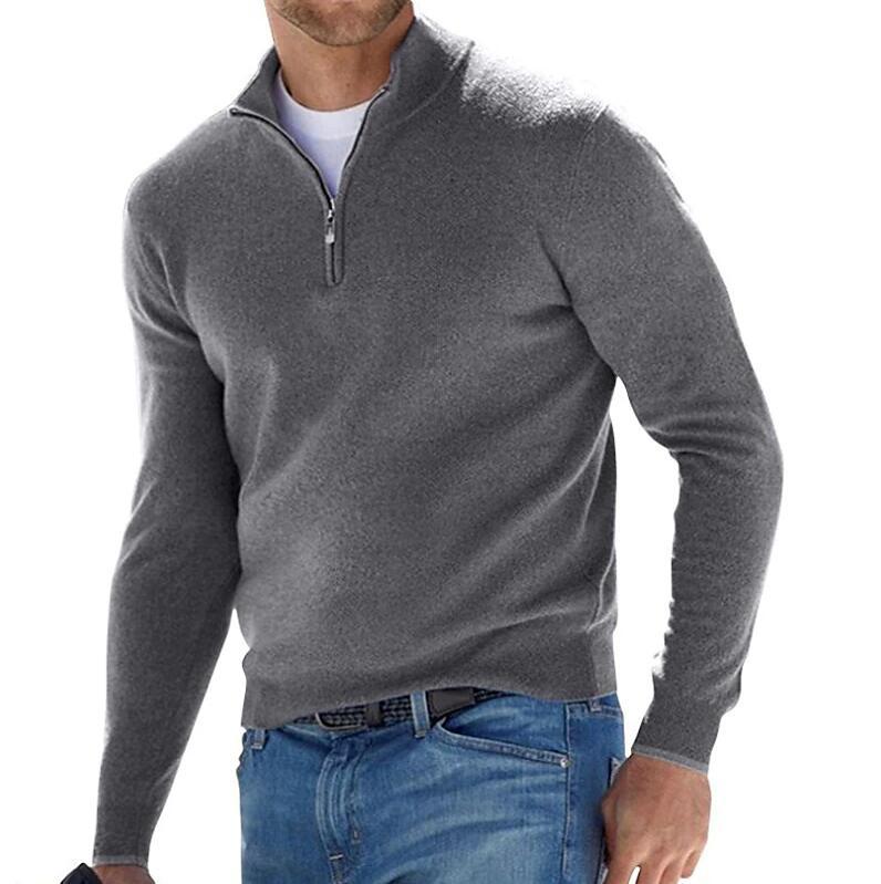 Men's Half Zip Sweater | Knitted