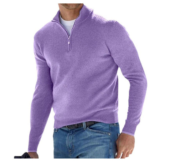 Men's Half Zip Sweater | Knitted