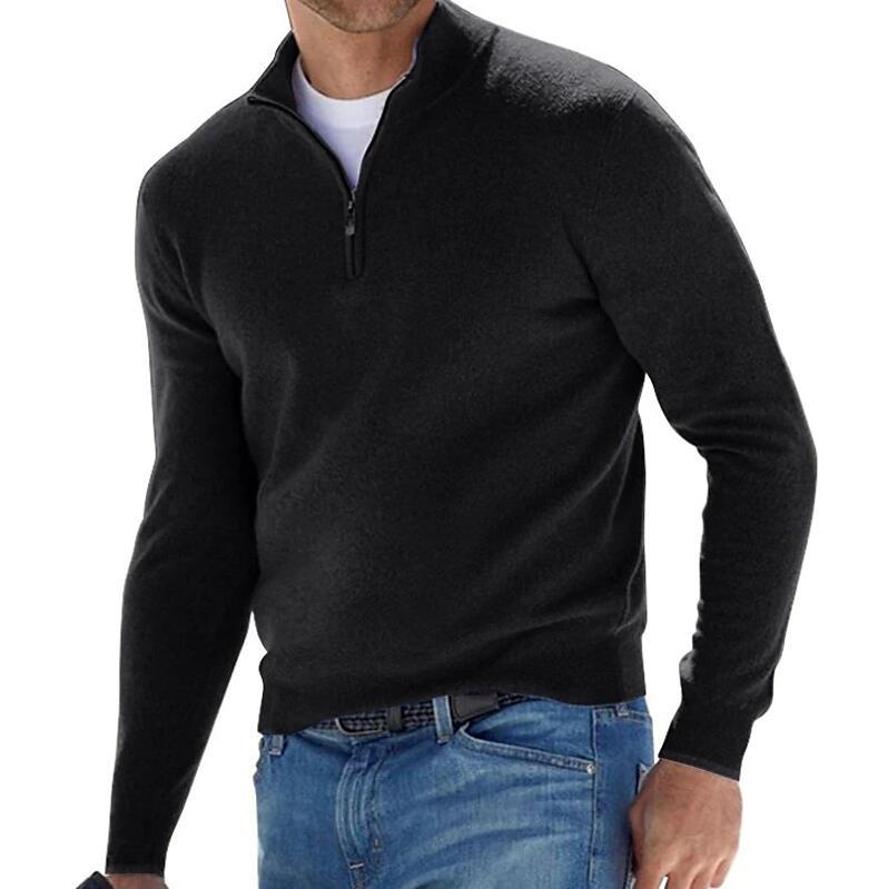 Men's Half Zip Sweater | Knitted