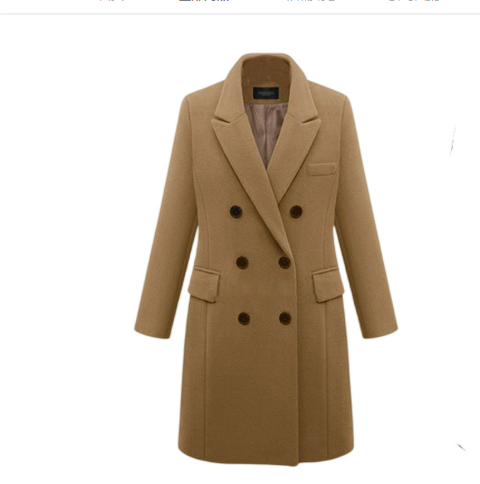 Kaija | Long elegant coat with stylish design for women