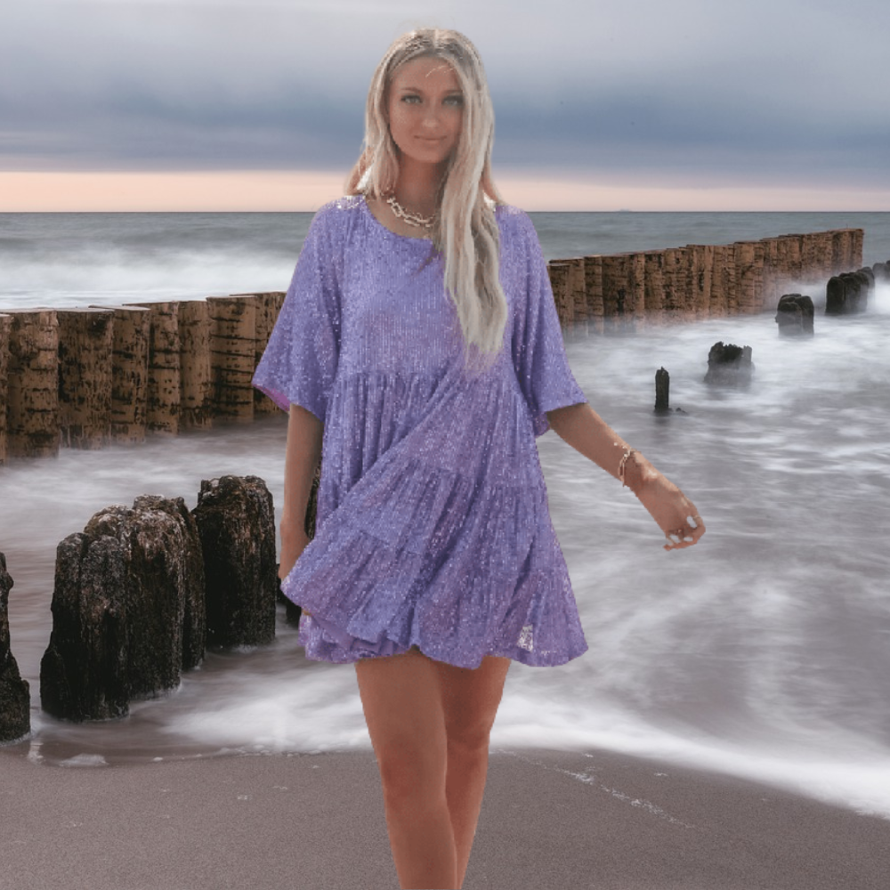 Selvine | Shimmering Evening Dress with Graceful Glow