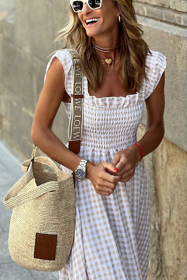 Liora | Relaxed Smocked Maxi Dress