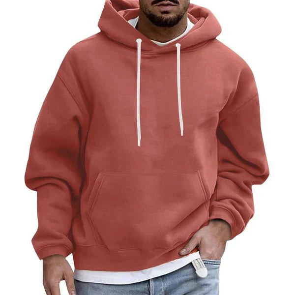 Men's Warm Hoodie With Pocket | Loose Fit