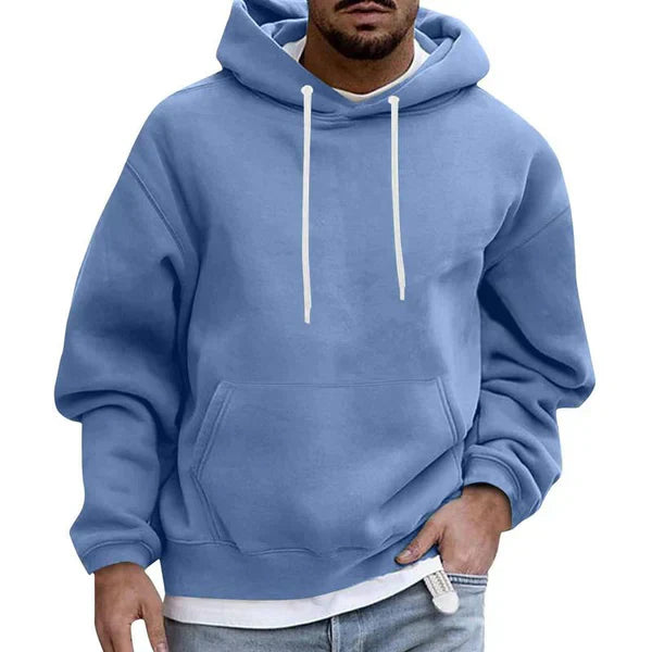 Men's Warm Hoodie With Pocket | Loose Fit