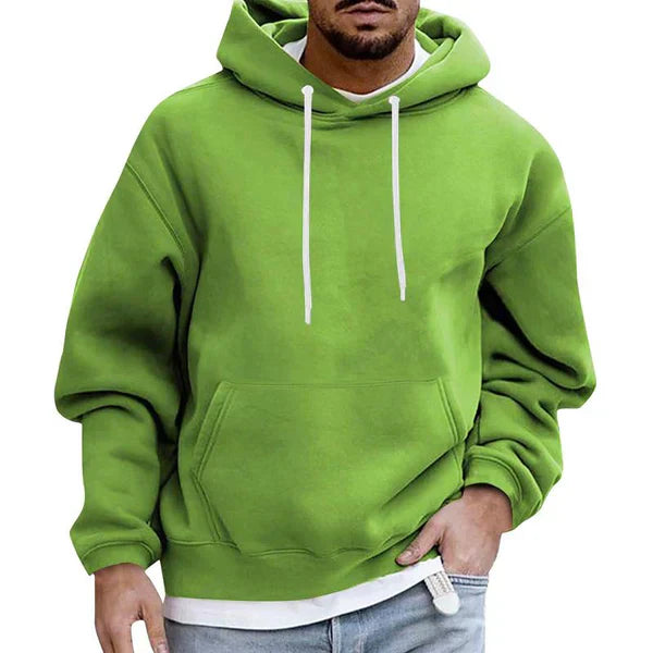 Men's Warm Hoodie With Pocket | Loose Fit