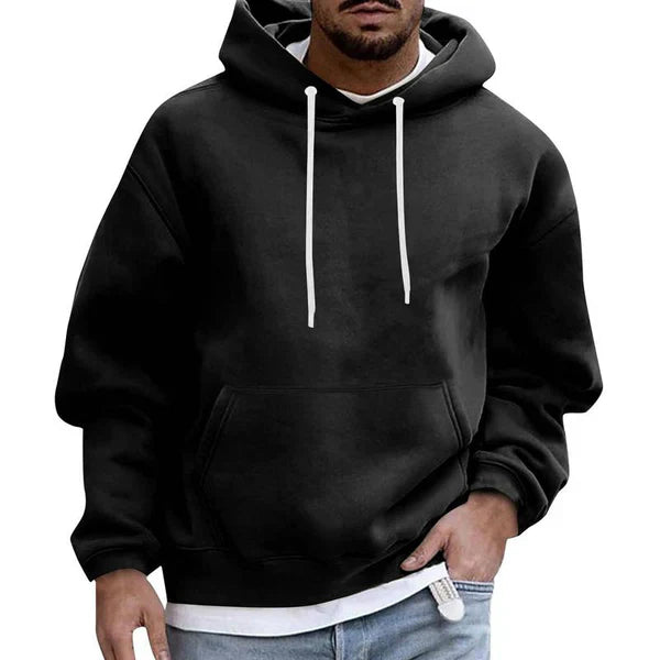 Men's Warm Hoodie With Pocket | Loose Fit