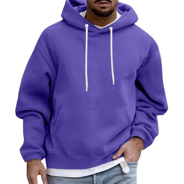 Men's Warm Hoodie With Pocket | Loose Fit