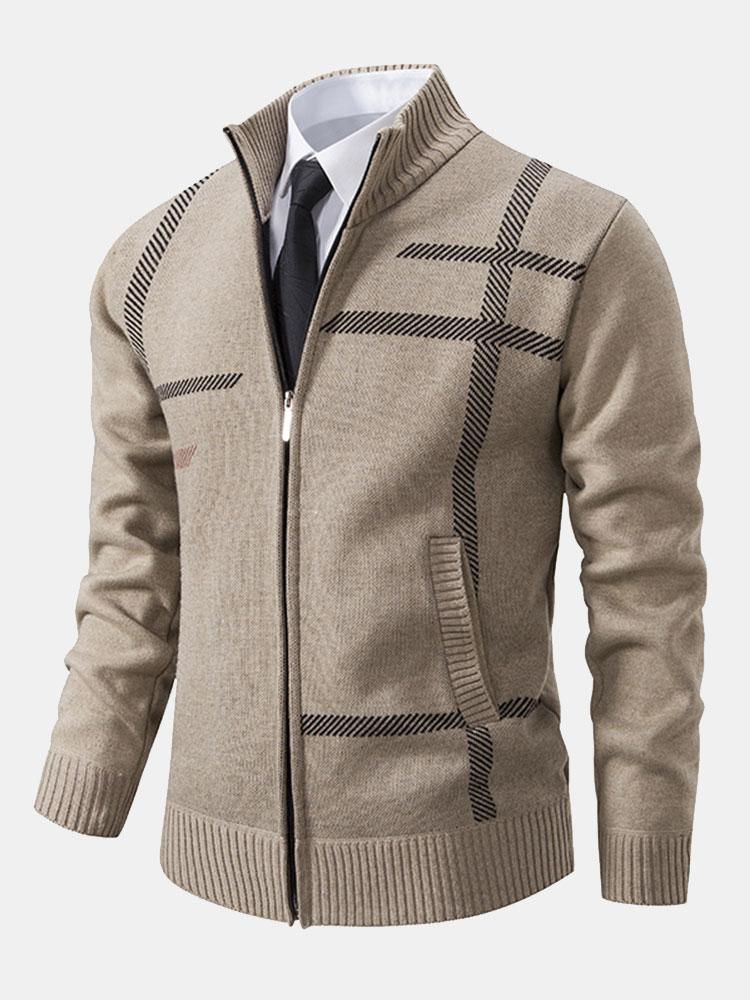Men's Zip Up Warm Cardigan | Classic