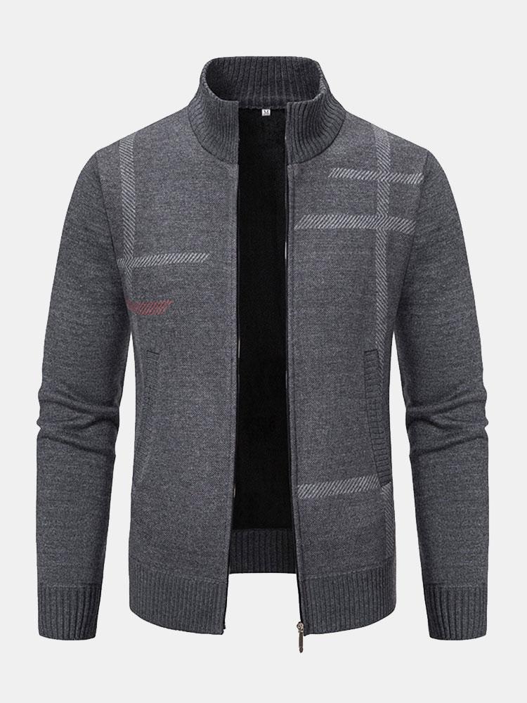 Men's Zip Up Warm Cardigan | Classic