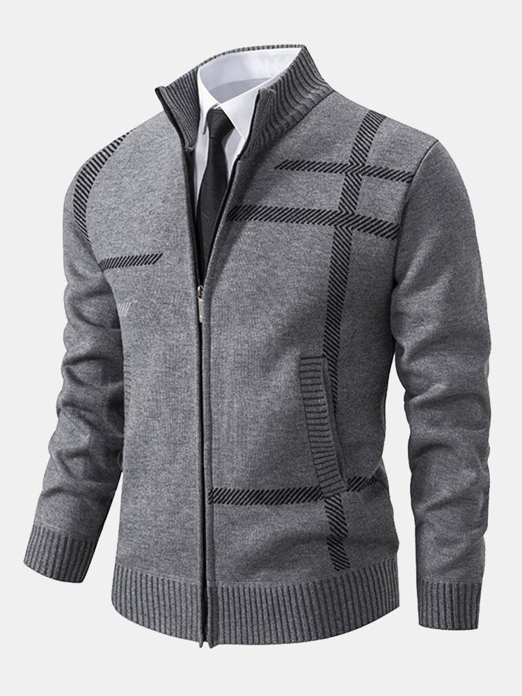 Men's Zip Up Warm Cardigan | Classic