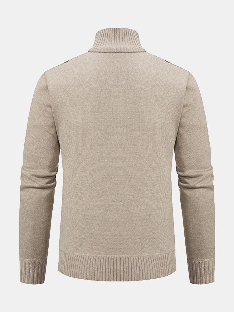 Men's Zip Up Warm Cardigan | Classic