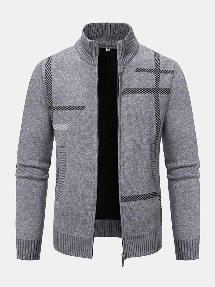 Men's Zip Up Warm Cardigan | Classic