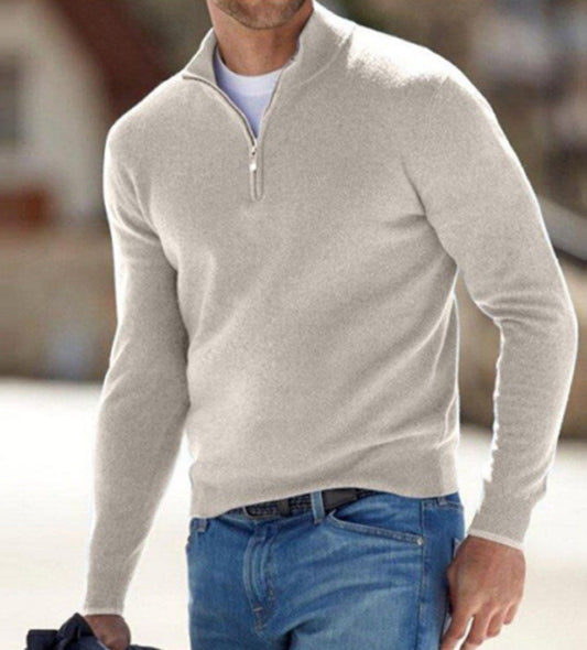 Men's Half Zip Sweater | Knitted