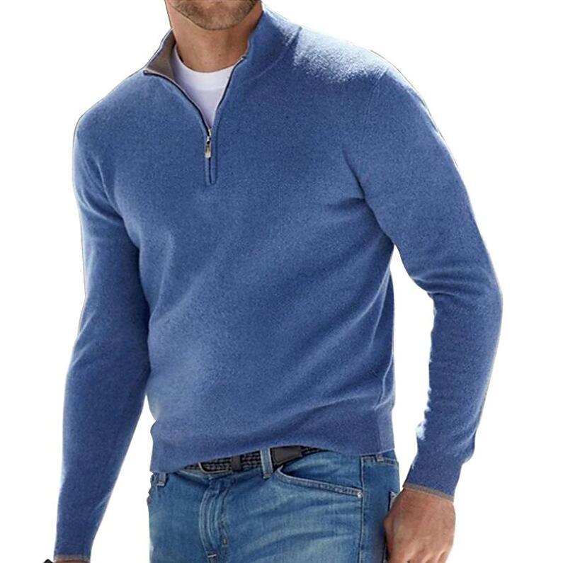 Men's Half Zip Sweater | Knitted