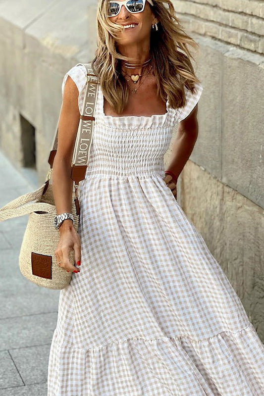 Liora | Relaxed Smocked Maxi Dress